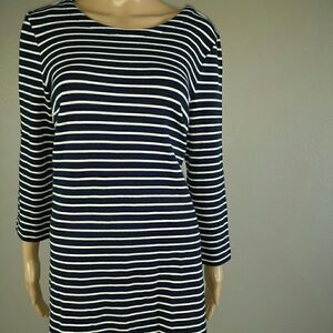 J.Crew Nautical Blue and White Striped Dre…